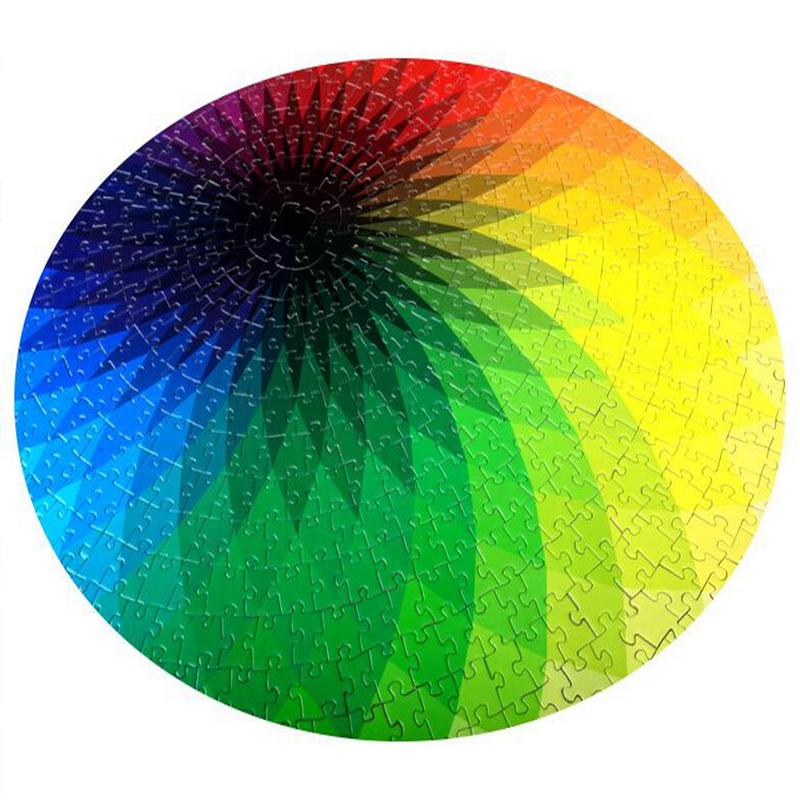 Rainbow Geometrical Photo Puzzle