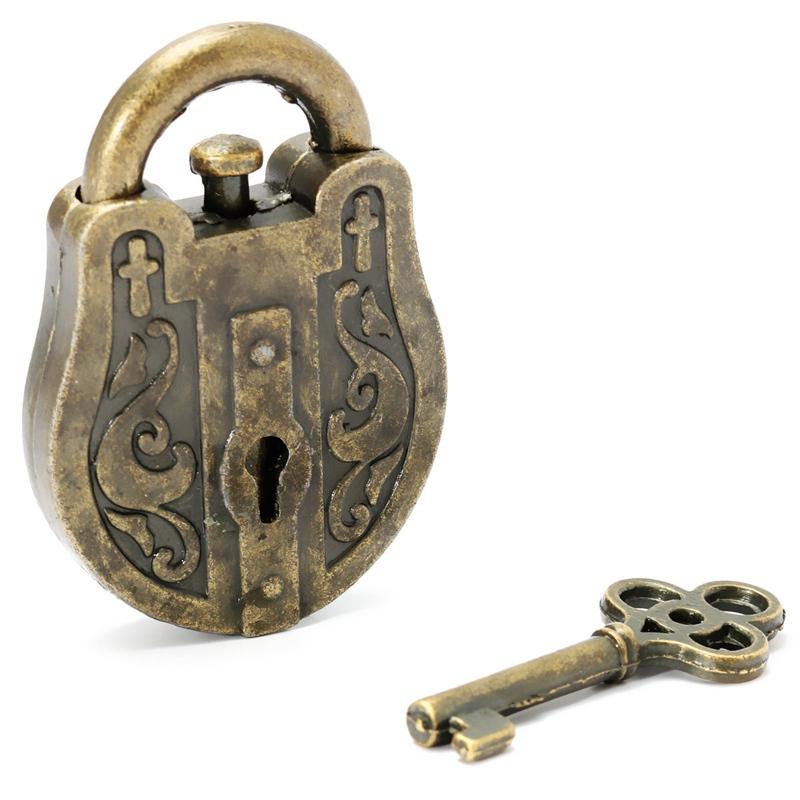 Vintage Metal Lock Key Puzzle