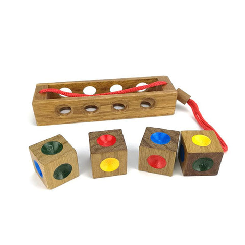 Wooden Toy Unlock Color Puzzle